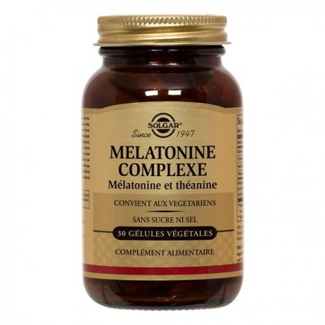 SOLGAR MELATONINE COMPLEXE 30 GELULES VEGETALES SOLGAR MELATONINE COMPLEXE 30 GELULES VEGETALES