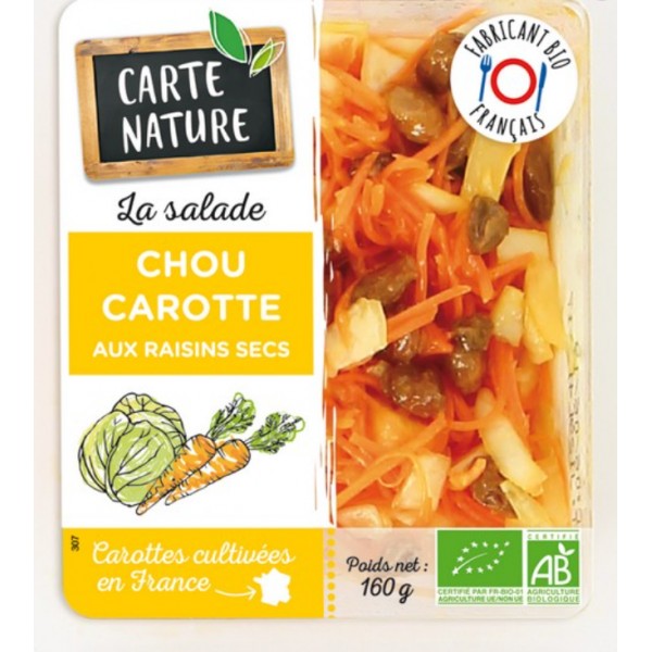 CHOU CAROTTE RAISINS SECS 160g CHOU CAROTTE RAISINS SECS 160g