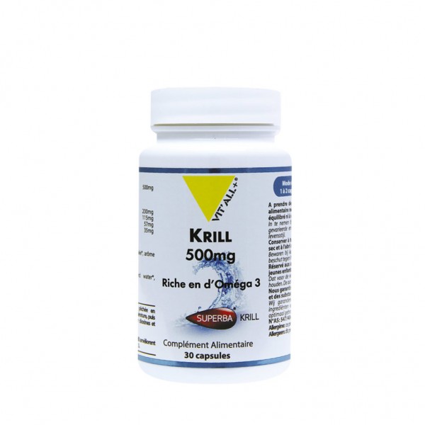 VIT'ALL+ KRILL 500 MG 60 CAPSULES VIT'ALL+ KRILL 500 MG 60 CAPSULES