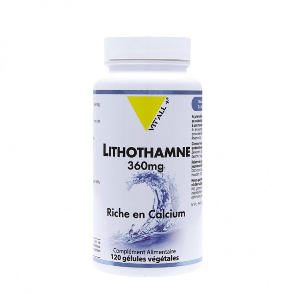 VIT'ALL+ LITHOTHAMNE 360 MG 120 GELULES VEGETALES VIT'ALL+ LITHOTHAMNE 360 MG 120 GELULES VEGETALES