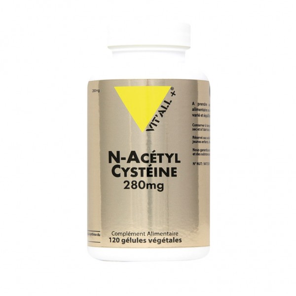 VIT'ALL+ N-ACETYL CYSTEINE 280 MG 120 GELULES VEGETALES VIT'ALL+ N-ACETYL CYSTEINE 280 MG 120 GELULES VEGETALES