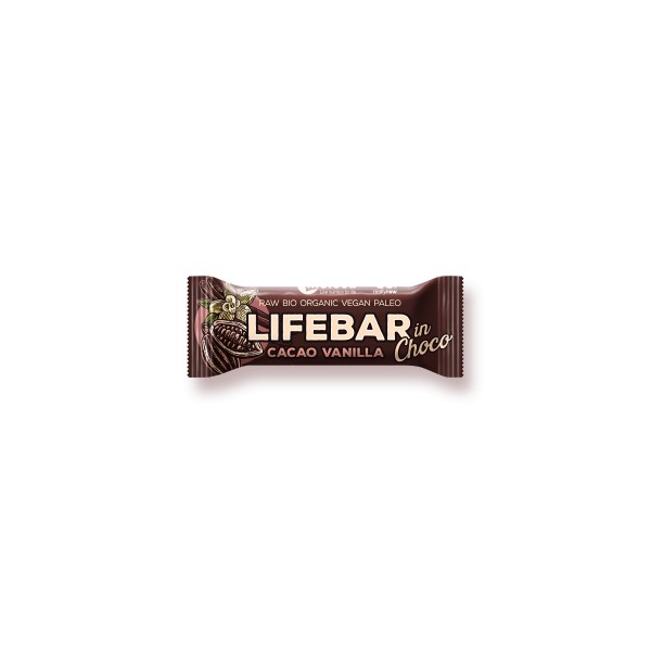 LIFEBAR CRU CHOCO VANILLE 40g LIFEBAR CRU CHOCO VANILLE 40g
