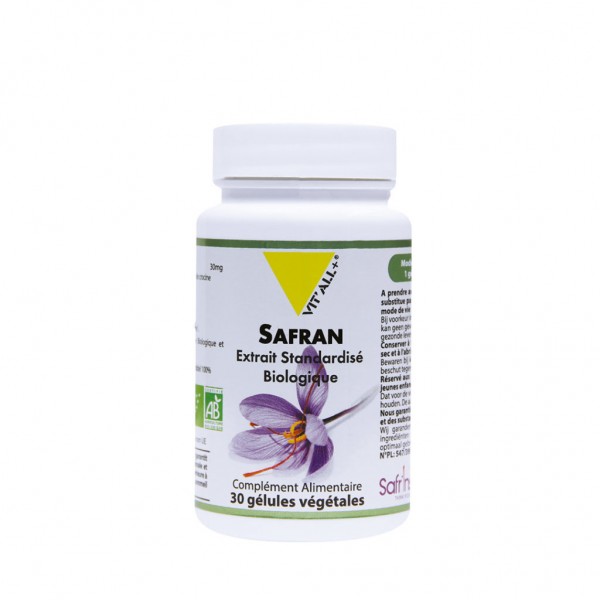 VIT'ALL+ SAFRAN 30 GELULES VEGETALES VIT'ALL+ SAFRAN 30 GELULES VEGETALES