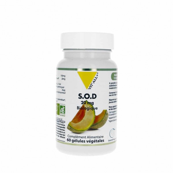 VIT'ALL+ SOD 60 GELULES VEGETALES VIT'ALL+ SOD 60 GELULES VEGETALES