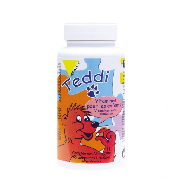 VIT'ALL+ TEDDI VITAMINES 60 COMPRIMES A CROQUER VIT'ALL+ TEDDI VITAMINES 60 COMPRIMES A CROQUER