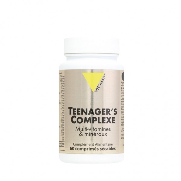 VIT'ALL+ TEENAGER'S COMPLEXE 60 COMPRIMES SECABLES VIT'ALL+ TEENAGER'S COMPLEXE 60 COMPRIMES SECABLES