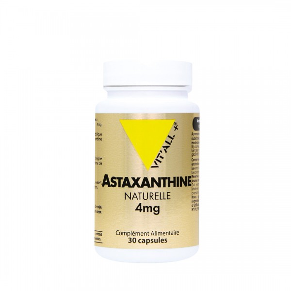 VIT'ALL+ ASTAXANTHINE 4 MG 30 CAPSULES VIT'ALL+ ASTAXANTHINE 4 MG 30 CAPSULES