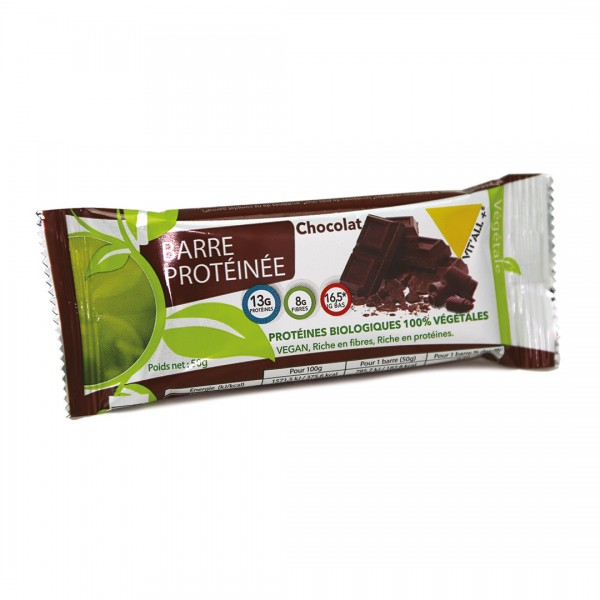 VIT'ALL+ BARRE PROTEINEE CHOCOLAT 50 G VIT'ALL+ BARRE PROTEINEE CHOCOLAT 50 G