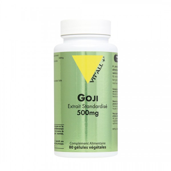 VIT'ALL+ GOJI 500 MG 80 GELULES VEGETALES VIT'ALL+ GOJI 500 MG 80 GELULES VEGETALES