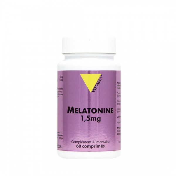 VIT'ALL+ MELATONINE 1,5 MG 60 COMPRIMES VIT'ALL+ MELATONINE 1,5 MG 60 COMPRIMES