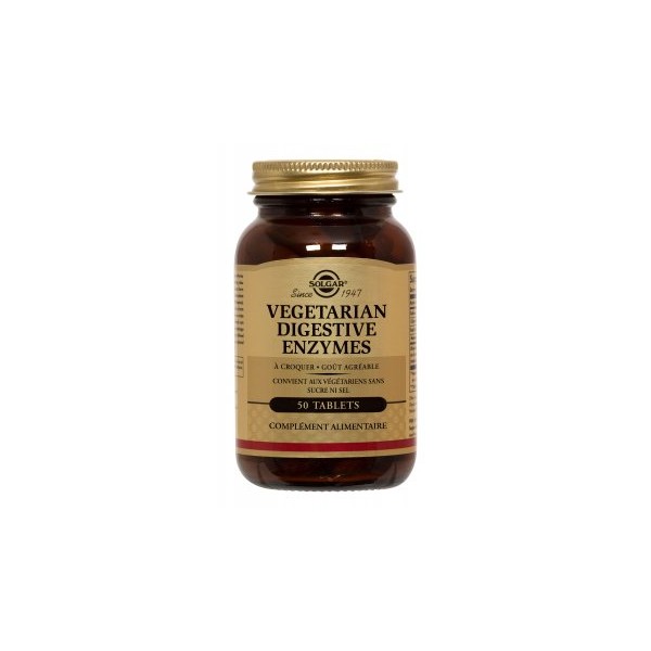 SOLGAR VEGETARIAN DIGESTIVE ENZYMES 50 COMPRIMES SOLGAR VEGETARIAN DIGESTIVE ENZYMES 50 COMPRIMES