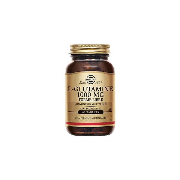 SOLGAR L-GLUTAMINE 1000 MG 60 COMPRIMES