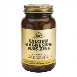 SOLGAR CALCIUM MAGNESIUM ZINC 100 COMPRIMES