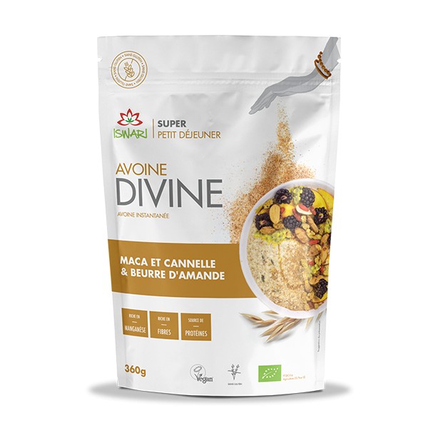 AVOINE DIVINE MACA/CANNELLE/BEURRE A360g AVOINE DIVINE MACA/CANNELLE/BEURRE A360g