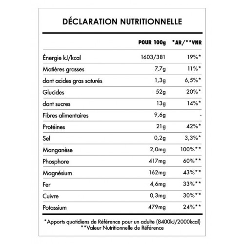 PANCAKE BANANE CHANVRE CANNELLE 400g