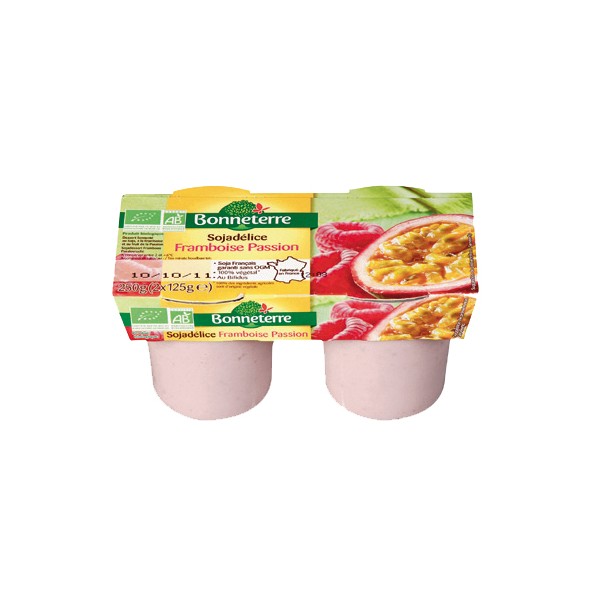 SOJADELICE FRAMBOISE-PASSION 2x150g SOJADELICE FRAMBOISE-PASSION 2x150g