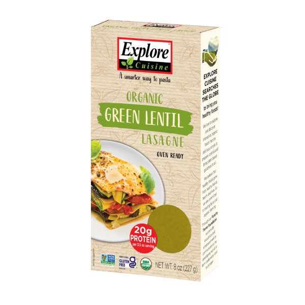 LASAGNE LENTILLES VERTE sans gluten 250g LASAGNE LENTILLES VERTE sans gluten 250g