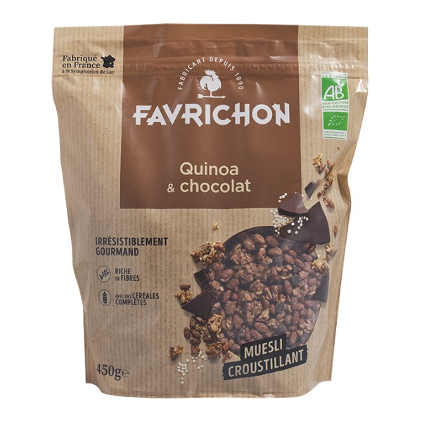 Muesli quinoa chocolat 500 gr Muesli quinoa chocolat 500 gr