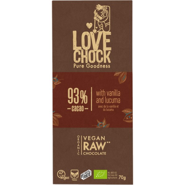 Tablette chocolat cru 93 % cacao Tablette chocolat cru 93 % cacao