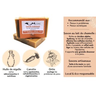 SAVON SURGRAS LAIT CHAMELLE SEBO-REGUL