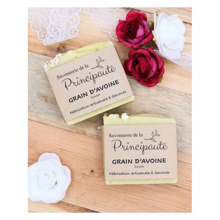 SAVON GRAIN AVOINE/ORGANZA hand made100g