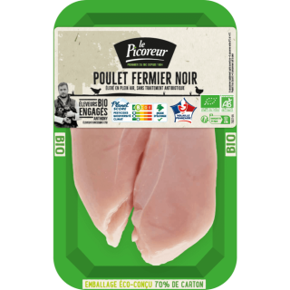 POULET NOIR   x2 FILETS  +/- 340g