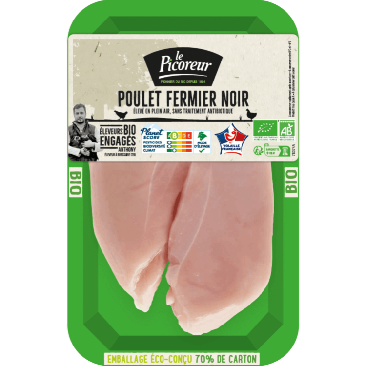 POULET NOIR   x2 FILETS  +/- 340g