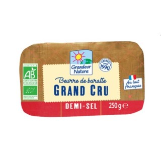 BEURRE GRAND CRU 1/2 SEL 250g