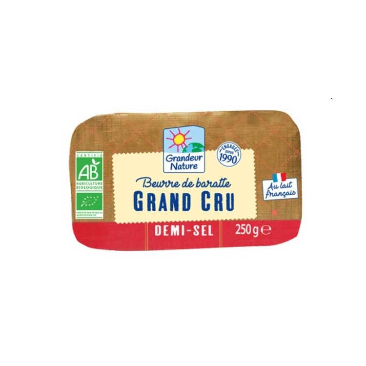 BEURRE GRAND CRU 1/2 SEL 250g