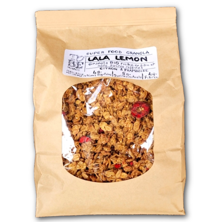 GRANOLA LALA LEMON CITRON FRAMBOISE 900g GRANOLA LALA LEMON CITRON FRAMBOISE 900g