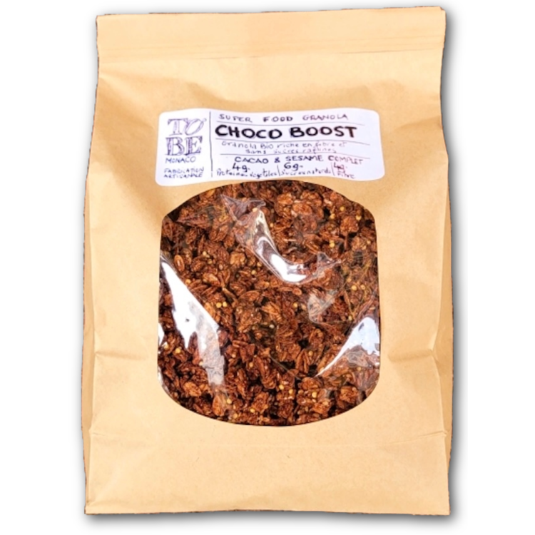 GRANOLA CHOCO BOOST CACAO SESAME 900g GRANOLA CHOCO BOOST CACAO SESAME 900g