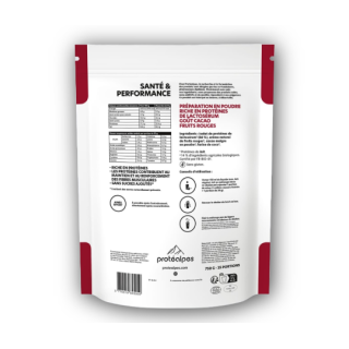 WHEY PROTEINE 21.5g F.ROUGES s/sucre750g