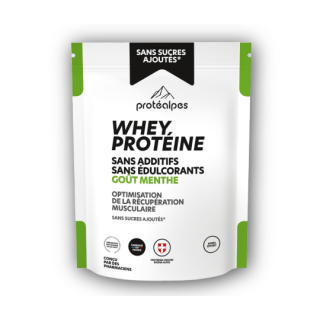 WHEY PROTEINE 23.1g  MENTHE s/sucre 750g