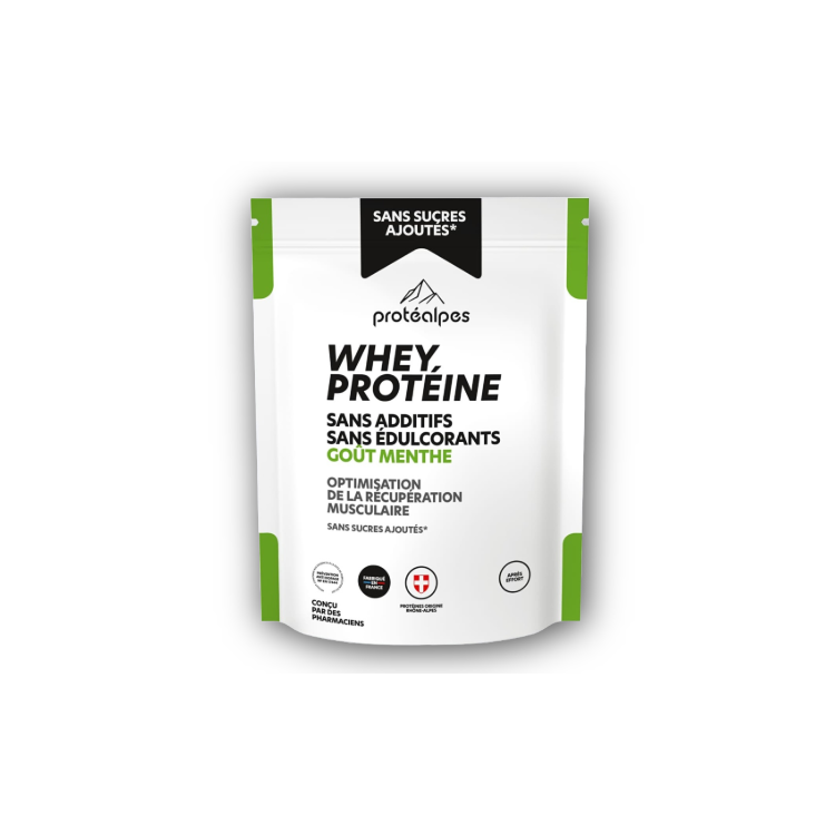 WHEY PROTEINE 23.1g MENTHE s/sucre 750g WHEY PROTEINE 23.1g MENTHE s/sucre 750g