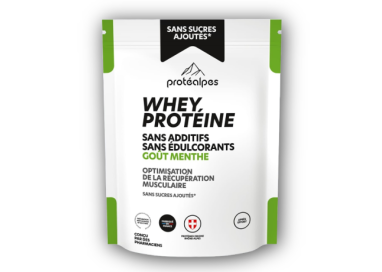 WHEY PROTEINE 23.1g  MENTHE s/sucre 750g