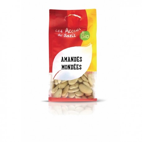 Amandes blanches mondées Espagne 125 gr Amandes blanches mondées Espagne 125 gr