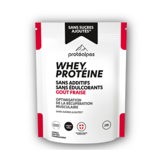 WHEY PROTEINE FRAISE s/sucre UNIDOSE 40g