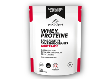 WHEY PROTEINE FRAISE s/sucre UNIDOSE 40g