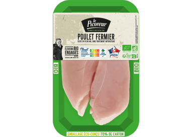 POULET FERMIER x2 FILETS  +/- 240g