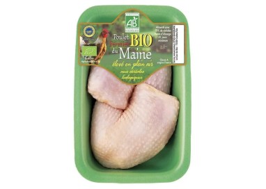 POULET FERMIER JAUNE x2 CUISSES +/- 550g