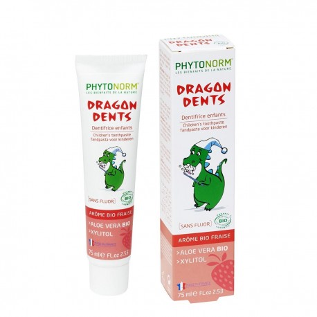 DRAGONDENTS bio fraise dentifrice enfant DRAGONDENTS bio fraise dentifrice enfant