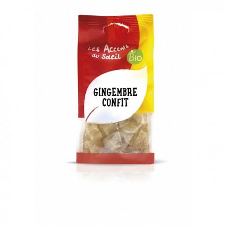 Gingembre confit en cube bio Chine Gingembre confit en cube bio Chine