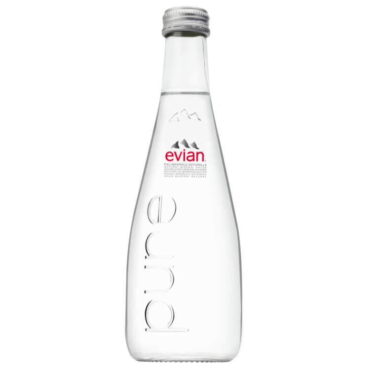 PACK x20 EVIAN PLATE  verre 33cl