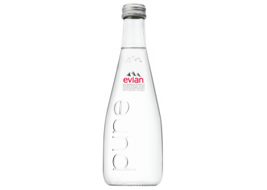 PACK x20 EVIAN PLATE  verre 33cl