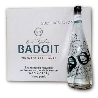 BADOIT GAZEUSE verre PACK 12  75cl