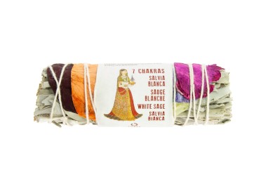 SAUGE BLANCHE 7 CHAKRAS tresse 8/10cm