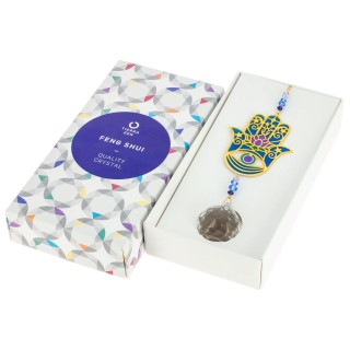 CRISTAL FENG SHUI HAMSA PROTECTION20x3cm