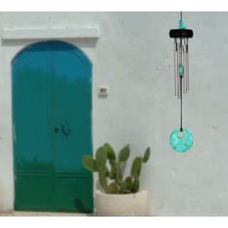 CARILLON VENT TURQUOISE 4 tubes 29cm