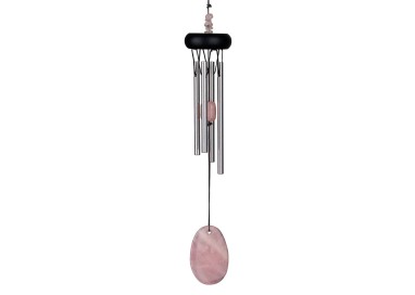 CARILLON VENT QUARTZ ROSE 4 tubes 29cm