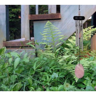 CARILLON VENT QUARTZ ROSE 4 tubes 29cm